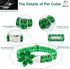 2023 NEW St.Patrick's Day Dog Collar with Flower Tie-Babole Pet, Cute Clover male Dog Collar with Safety Metal Buckle Adjustable Puppy Collars for...