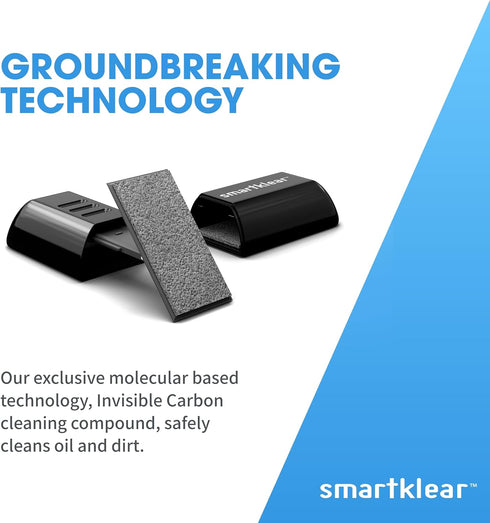 SmartKlear Smart Phone Screen Cleaner - For iPhones, Androids, and More - Cleaner With Carbon Microfiber Tech - Injected Black - 1 Count...