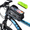 Bike Bag,Waterproof Top Tube Bike Phone Bag With Rain Cover,Front Frame Bag 2L Large Capacity Handlebar Bag Bicycle Bag Bike Accessories Compatibl...