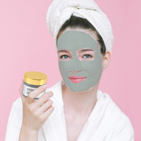 Face Masks Skincare, Turmeric Vitamin C Clay Mask, Green Tea Mask, Dead Sea Mud Mask, Face Mask Skin Care for Deep Cleansing, Women Skin Anti Agin...
