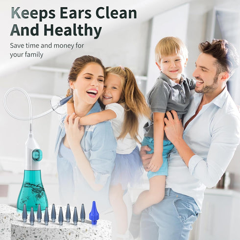 Ear Wax Removal, Ear Cleaner, Ear Wax Removal Kit, Manual Ear Irrigation Flushing System, Ear Cleaning Kit, Safe and Effective to Clean Ear Built ...