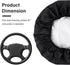 Car Steering Wheel Cover Sun Shade,Silver-Coated Cloth Car Wheel Cover for Blocking Sun & Heat,Universal 18 Inch Steering Wheel Shield Car Accesso...