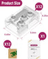 EMITEVER 8mm LED Strip Connectors 12pcs, Led Corner Connector T-Shaped Gapless Connection Solderless Transparent Tape Light Connectors for 2-Pin C...