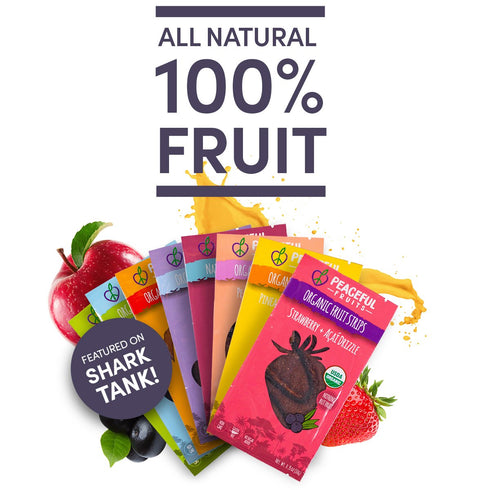 Peaceful Fruits 100% Fruit Strips (Passionfruit, 12 count)...