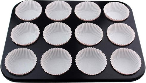 Eoonfirst Standard Size Baking Cups Thanksgiving Day Cupcake Liners 200 Pcs (Light Pink)...