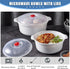 Microwave Bowls with Lids Plastic Mixing Bowls Microwave Safe Bowls Microwave Dishes for Heating Food Microwave Cookware Cooking Bowls for Ramen B...
