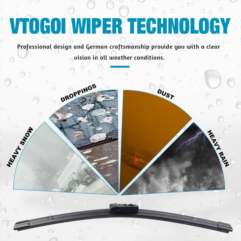 Wiper Blades With Rear Wiper Blades Set For 2015-2017 Lexus NX200t,Automotive Replacement Windshield Wiper Blades, That Meet OEM Quality Easy DIY ...
