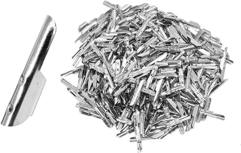 Mandala Crafts 0.9 Inch 500 Silver Elastic Barbed Cord Stretch Loop Band Metal Ends...