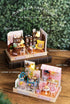 Kisoy Dollhouse Miniature with Furniture Kit, DIY 3D Wooden DIY House Kit with Dust Cover,Handmade Tiny House Toys for Teens Adults Gift(Sweet Tal...