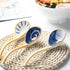 Soup Spoon Set of 4 Japanese and Korean Curved Handle Ceramic Ramen Soup Spoon for Pho Miso Salad Dessert Thai (Style 2)...