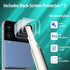 IMBZBK 9 in 1 for Samsung Galaxy Z Flip 4 5G Screen Protector, 3 Pack Inner Screen Flexible Film + 3 Pack Tempered Glass Back Screen Protector + 3...