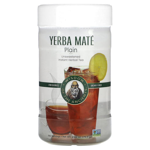 Wisdom of the Ancients Instant Yerba Mate Tea, Unsweetened, 2.82 Ounce...