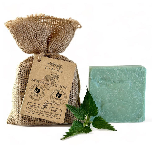 Stinging Nettle Soap Bar Organic Natural Vegan Traditional Handmade Antique - Anti-Dandruff, For Acne, Peeling, Healthy Hair - No Chemicals, Pure ...