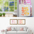 16 Pieces Inspirational Word Stencil Kit Motivational Stencils Inspirational Word Reusable Polyester Film Template Stencils with Open Ring for Pai...
