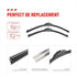28"+17"Silicone Windshield Wiper blades Replacement for Nissan Altima 2007 2008 2009 2010 2011 2012+More Cars,All-Season Automotive Front Wiper Bl...