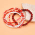 Pingyongchang Bohemian Stackable Bead Stretch Bracelets for Women Handmade Stretch Bohemian Style Stretch Multilayered Boho Elastic Bracelet Set C...