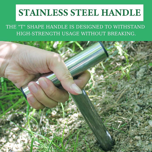 Seed Dibber Hand Dibber Bulb Planter Tool Seed Planter Tool, Hole Digger for Plant Labels Self Watering Stakes, Hand Held Bulb Planter for Tulip D...