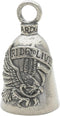 Guardian Bell Live to Ride Good Luck Bell w/Keyring & Black Velvet Gift Bag | Motorcycle Bell | Lead-Free Pewter | Good Luck Gift to Friends & Fam...