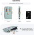 POIUGOYA Slim Wallet for Women,RFID Blocking Bifold Credit Card Holder with Zipper Coin Pocket,ID Window,Keychain...