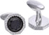 Octagon Black Obsidian Gemstone Men's Cufflinks In Gift Case Silver / 14K Gold Plated Cufflinks for Men Jewelry for Wedding Party Business Birthda...