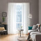 MIULEE 2 Panels Solid Color White Sheer Window Curtains Elegant Window Voile Panels/Drapes/Treatment for Bedroom Living Room (54 X 72 Inches White...