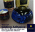 Barnabas Blattgold: Gold Leaf Gilding Adhesive 120ml with Bonus Brush and Cotton Gilding Gloves - Gilding Adhesive for Gold Foil Sheets, Gold Leaf...