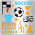 Soccer Stencil for Painting Stainless Steel Sport Football Drawing Stencils 6.15 inches Championship Trophy Football Boots Metal Stencil Soccer Th...