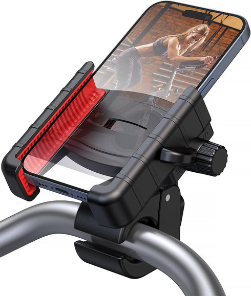 Phone Mount Holder Compatible with Peloton Bike, Exercise Bike - Secure Fit and Quick Lock - 360 Degree Rotation - for Indoor Stationary Exercise ...