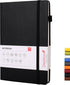 Deziliao Lined Journal Notebooks with Pen Loop, Hardcover Notebook Journal for Work, 100Gsm Premium Thick Paper with Inner Pocket, Medium 5.7"x8.4...