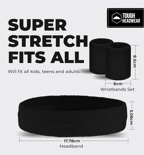 Running Headbands for Men and Women - Athletic Sweatband - Terry Cloth Bands for Basketball, Tennis, Football, Gym, Running, Cosplay & Costumes...