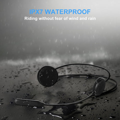Motorcycle Helmet Speakers Headphones with Good Sound,Loud,Long-Lasting,Large Button for Gloves,Fast and Stable Connection,Answer Automatically,Vo...