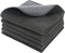 SINLAND Microfiber Dish Cloths Wash Clothes for Kitchen Best Kitchen Cloths Cleaning Cloths Poly Scour Side 12"x12" (5Pack, Dark Grey)...