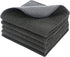 SINLAND Microfiber Dish Cloths Wash Clothes for Kitchen Best Kitchen Cloths Cleaning Cloths Poly Scour Side 12"x12" (5Pack, Dark Grey)...