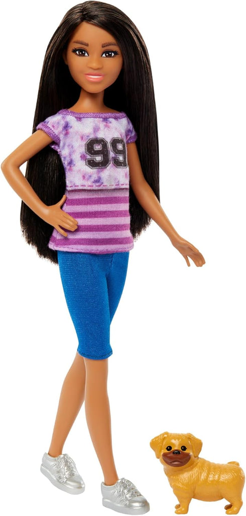Barbie Ligaya Doll with Pet Dog, from and Stacie to The Rescue Movie Toys, Dark Hair Doll...