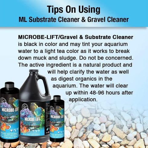 Microbe-Lift Professional Gravel & Substrate Cleaner for Freshwater and Saltwater Tanks, 8oz...