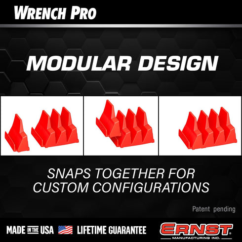 Ernst Manufacturing Wrench Pro - Modular Wrench Organizer for 20 Tools...