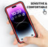 BEASTEK iPhone 14 Pro Max Waterproof Case, FSN Series - Underwater Shockproof Dustproof, Built-in Screen Protector, Clear Back Cover, 6.7'' - Red...