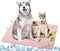 SOMOYA Dog Self Cooling Mat Pet Washable Pads Blanket Hot Weather Sleeping Kennel Mat,Ice Silk Sleep Mat Pad Non-Toxic Breathable Sleep Bed for La...
