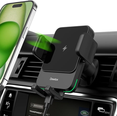 Wireless Car Charger 15W Qi Charging Vent Mount......