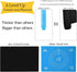 Thick Silicone Counter Mat Large 23.4"by15.6", Heat Resistant Mat for Kitchen Table/Countertop Protector/Non Stick Pastry Baking Mat Placemats, Si...