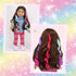 4 Pcs 11 Inch Long Doll Wig, Fits 18 Inch Doll Clip-in Curly Wig, Smooth and Manageable Wigs, Set of 4 Different Colorways, Gift for Kid, Girl, Da...