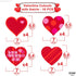 KatchOn, Red Hearts Valentines Hanging Decorations - Pack of 30, No DIY | Valentines Decorations Indoor, Hanging Hearts Decorations | Hanging Vale...