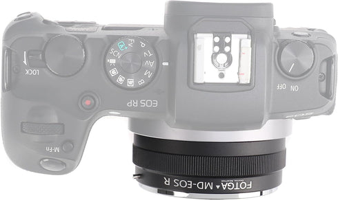 FOTGA MD-EOSR Lens Mount Adapter Ring for Minolta MD Lens to R3 R5 R5C R6 Mark II R7 R8 R10 R50 R100 RP Camera, Compatible with Canon EOS R Mount ...