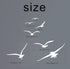 Flying Birds Wall Decals, Vinyl Stickers for Dorm, Nursery, Office, Kids Room, Bedroom, Living Room - Modern Home Decor Y20 (White)...