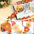 99ft Groovy Retro Hippie Flower Bulletin Board Borders Boho Orange Pink Flower Die-Cut Bulletin Board Flower Shape Rolled Trim for School Wall Cla...