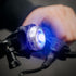 OPTIKS-BLUE Bike Light: 220 Lumens - USB Rechargeable -10hr Max - Water Resistant - 5 Modes - Blue/Blue Strobe LED - Lights for Bicycles...
