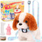 Tagitary Plush Toys Puppy Electronic Toy Walking and Barking Dogs,Tail Wagging Fake Dog Interactive Dog Toy for Kids with Leash,Easter Christmas B...