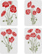 FINGERINSPIRE 4PCS Flower Bouquet Stencil 11.7x8.3 inch Large Wall Stencil Wildflower Stencils Bouquet Painting Stencils, Plastic Field Flower Cra...