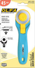 OLFA 45mm Quick-Change Rotary Cutter (RTY-2/C) - Rotary Fabric Cutter w/ Blade Cover for Crafts, Sewing, Quilting, Replacement Blade: OLFA RB45-1 ...