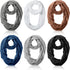 Handepo 6 Pcs Women Soft Lightweight Infinity Scarf Solid Color Loop Scarf Winter Neck Scarf for Women Girls, 6 Colors...